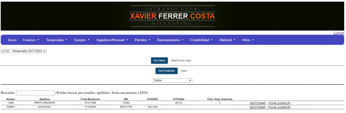 cobros pendientes