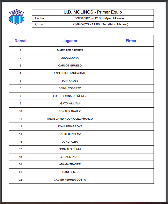 convocatoria pdf